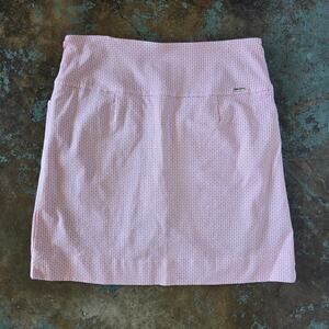 Swing Control Women's Golf Skirt Skort Size S Coral White Geo Print Pickleball